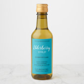 Customizable Elderberry Syrup Label ZEB_03c ワインラベル (正面)