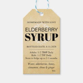Customizable Elderberry Syrup Label ZEB_04a ギフトタグ