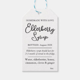 Customizable Elderberry Syrup Label ZEB_05b ギフトタグ