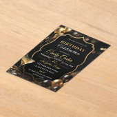 Customizable Elegant Birthday Magnetic Invitation アクリル招待状 (レイダウン)