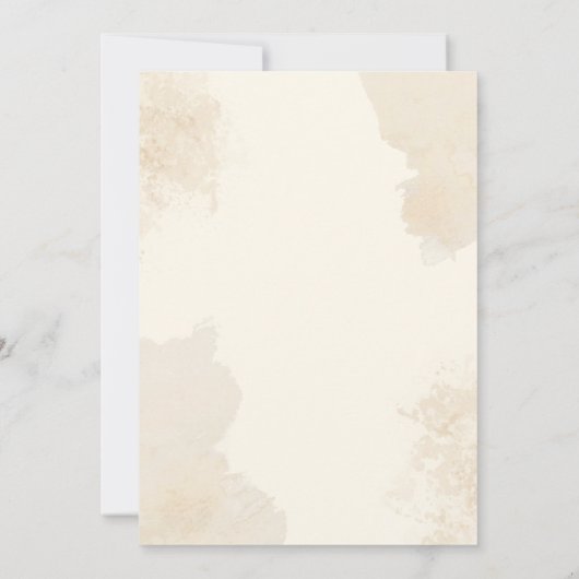 Customizable Elegant Calligraphy  Wedding  招待状 (裏面)