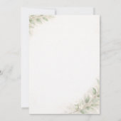 Customizable Elegant Minimal Wedding Invitation   招待状 (裏面)