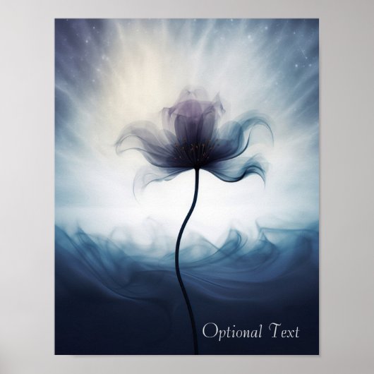 Customizable Ethereal Flower Poster ポスター (正面)