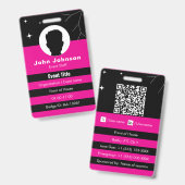 Customizable event badge ID バッジ (正面＆裏面)