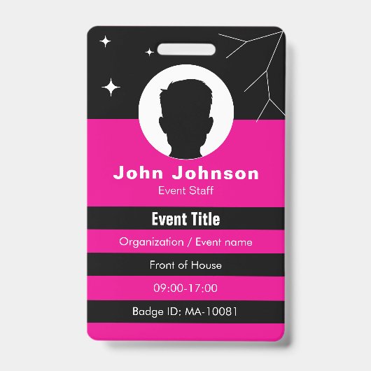 Customizable event badge ID バッジ (正面)