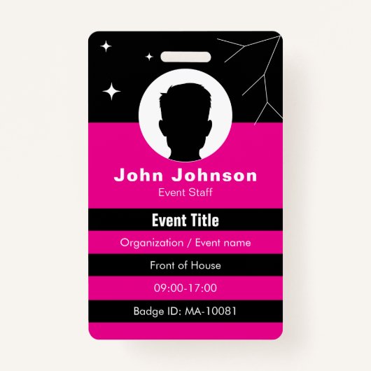 Customizable event badge ID バッジ (正面)