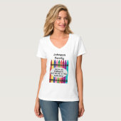 Customizable Family Reunion Womens V-Neck T-Shirt Tシャツ (正面フル)