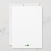 Customizable Farm Tractor Birthday Invitation 招待状 (裏面)