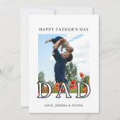 Customizable Father's Day Card with Photo シーズンカード (正面)