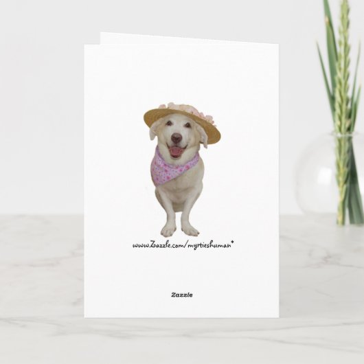 Customizable Female Birthday カード (裏面)