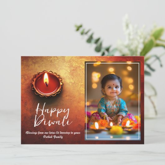 Customizable  Festival of Lights & Smiles 招待状 (スタンド正面)