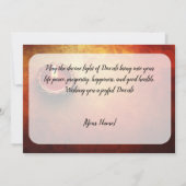 Customizable  Festival of Lights & Smiles 招待状 (裏面)