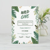 Customizable First Birthday Greeting Card シーズンカード (スタンド正面)