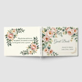 Customizable Floral Wedding Guest Book ゲストブック (全面)