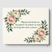 Customizable Floral Wedding Guest Book ゲストブック (裏面)