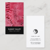 Customizable Fruit Closeup Retail Wholesale 名刺 (正面/裏面)