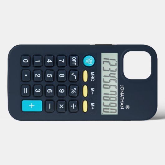 Customizable Fun Calculator Case-Mate iPhoneケース (裏面 (横))