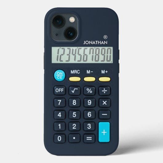 Customizable Fun Calculator Case-Mate iPhoneケース (裏面)