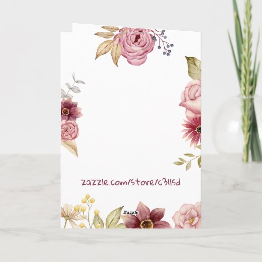 Customizable Funny Frenchie Easter Greeting Card カード (裏面)