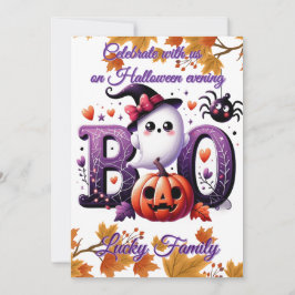 Customizable Funny Halloween card 招待状