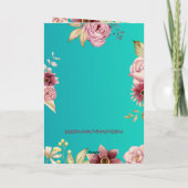 Customizable Funny Pug Easter Greeting Card カード (裏面)