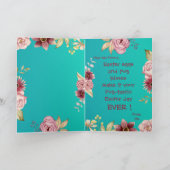 Customizable Funny Pug Easter Greeting Card カード (内部)