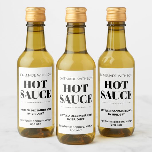 Customizable Generic Hot Sauce  ワインラベル (ボトル)