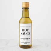 Customizable Generic Hot Sauce  ワインラベル (正面)