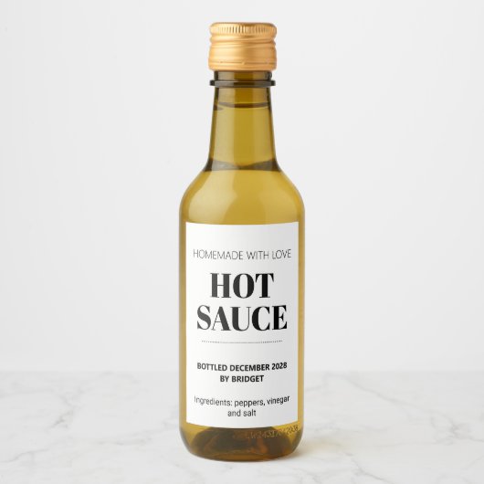 Customizable Generic Hot Sauce  ワインラベル (正面)