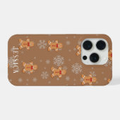 Customizable Gingerbread Man Phone Case  iPhoneケース (裏面横)