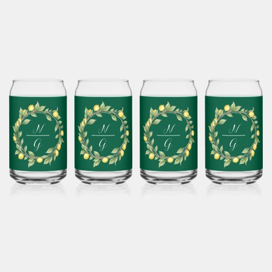 Customizable Glass Drinkware with Tropical Style ガラス缶 (裏面)