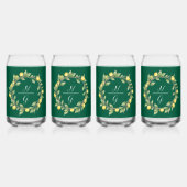 Customizable Glass Drinkware with Tropical Style ガラス缶 (正面)