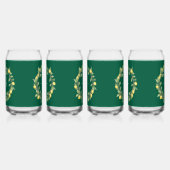 Customizable Glass Drinkware with Tropical Style ガラス缶 (左)