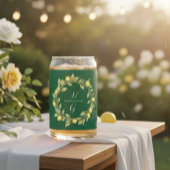 Customizable Glass Drinkware with Tropical Style ガラス缶