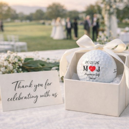 Customizable Golf Course Wedding Favors Gifts  ゴルフボール