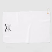 Customizable Golf Towel Featuring Name and Logo ゴルフタオル (横)