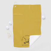 Customizable Golf Towel Featuring Text and Logo ゴルフタオル (インサイチュ)