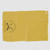 Customizable Golf Towel Featuring Text and Logo ゴルフタオル (横)