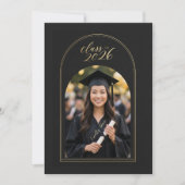 Customizable Graduate Celebration Invite | Elegant 招待状 (正面)