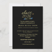 Customizable Graduate Celebration Invite | Elegant 招待状 (裏面)