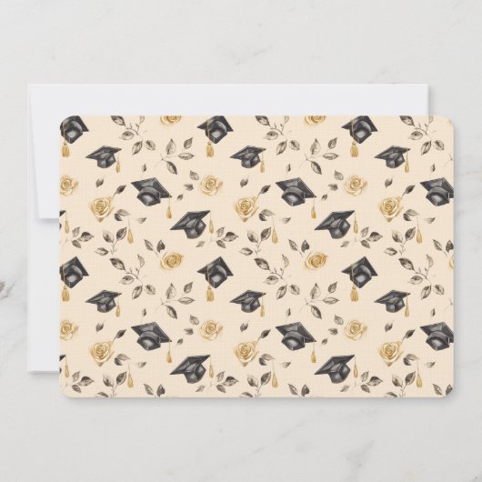 Customizable Graduation Invitation with Photo  招待状 (裏面)