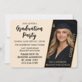 Customizable Graduation Invitation with Photo  招待状 (正面)