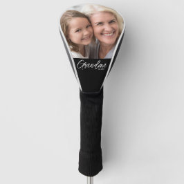 Customizable Grandma Established Year Photo ゴルフヘッドカバー