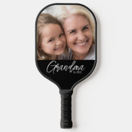 Customizable Grandma Established Year Photo ピックルボールラケット