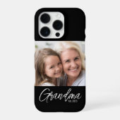 Customizable Grandma Established Year Photo iPhoneケース (裏面)