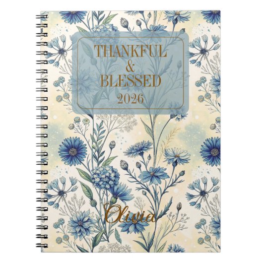 Customizable Gratitude Affirmations for Women ノートブック (正面)