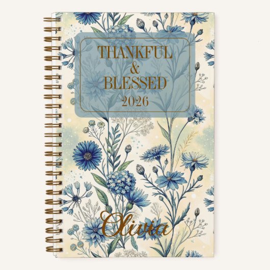 Customizable Gratitude Affirmations for Women ノートブック (正面)