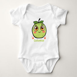 Customizable Green Fruit Baby ベビーボディスーツ