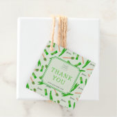 Customizable Green Pandan Business Thank You Tag フェイバータグ (インサイチュ)