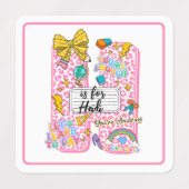 Customizable “H is for” Alphabet Art – Inspiration ラベル (デザイン2)